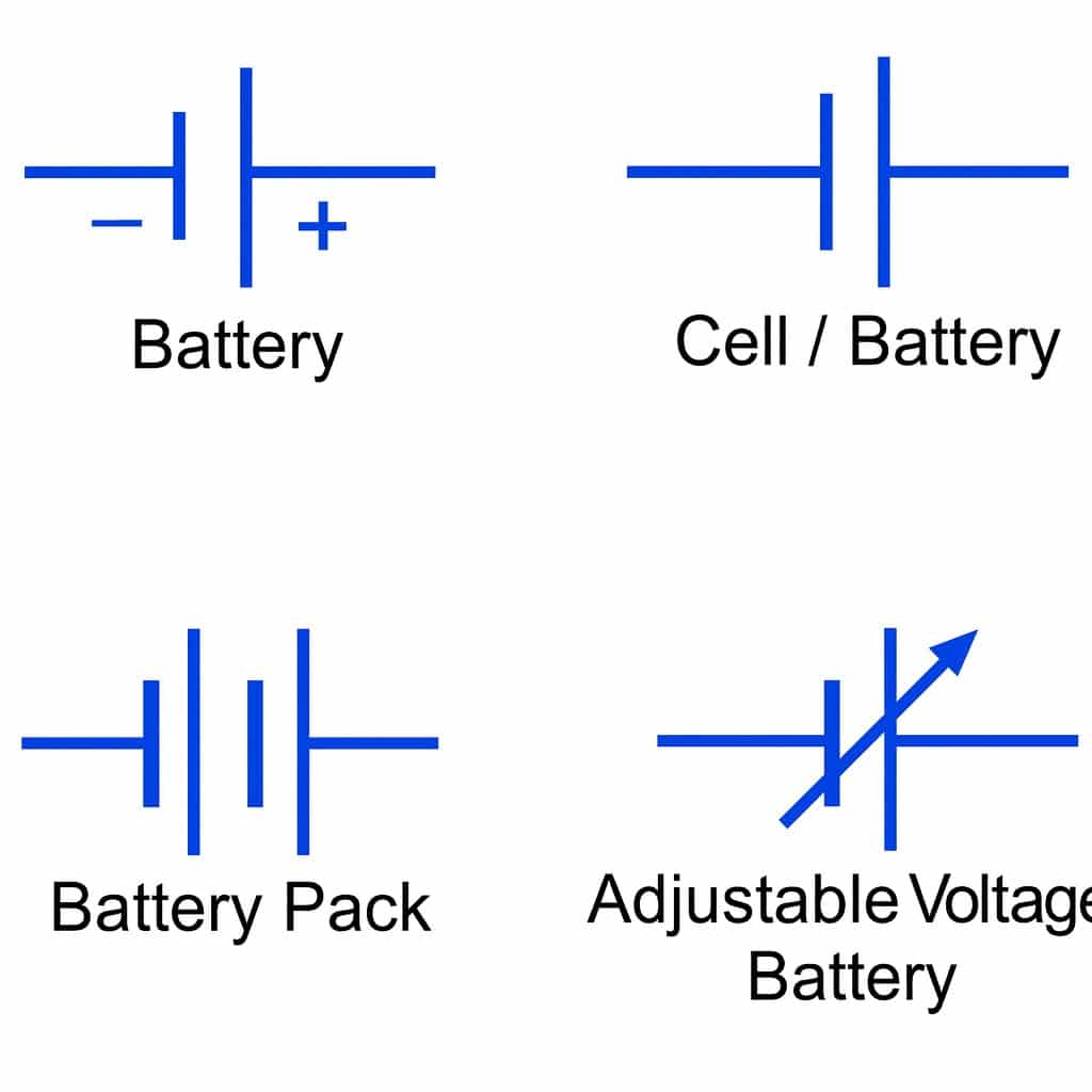 Battery and Cells Symbols
